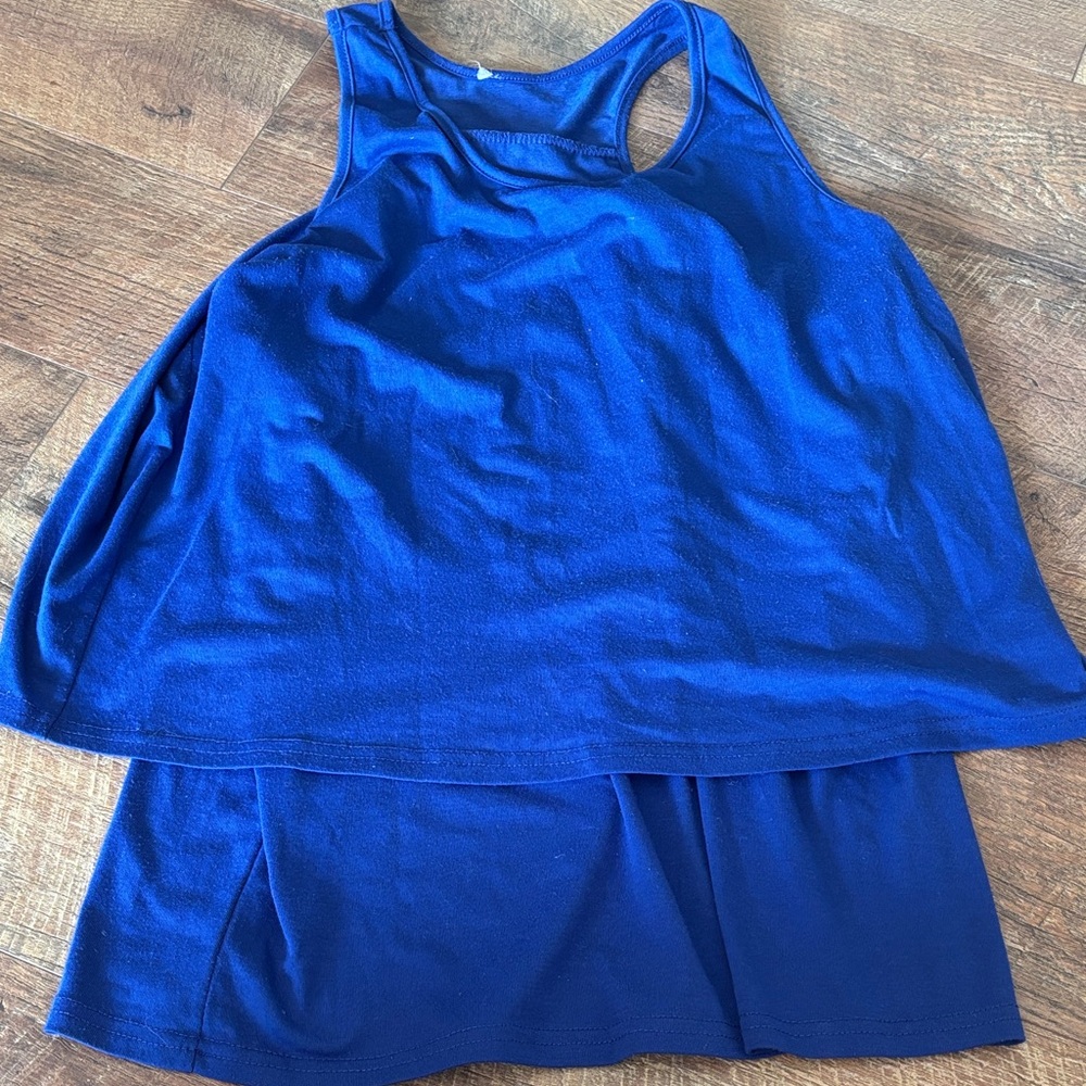 Maternity Nursing Royal Blue Tank